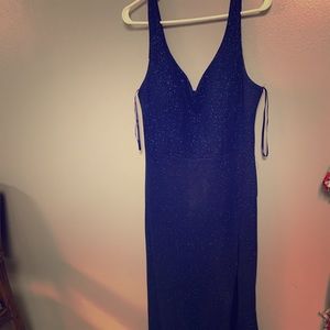 Navy blue prom dress. Worn once